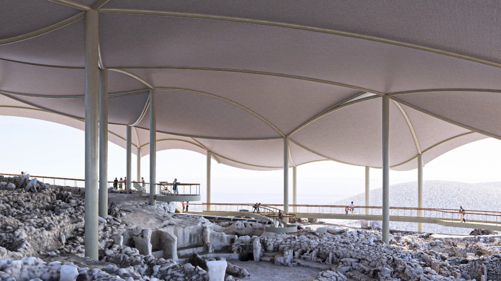 Türkiyənin tarixi irsi olan Karahantəpə xüsusi örtüklə mühafizə olunacaq -FOTOLAR