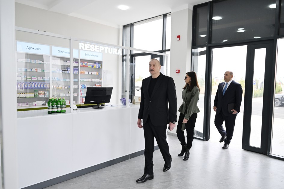 Prezident və xanımı Sarıcalı kəndinin açılışında iştirak ediblər -YENİLƏNİB (FOTOLAR+VİDEO)