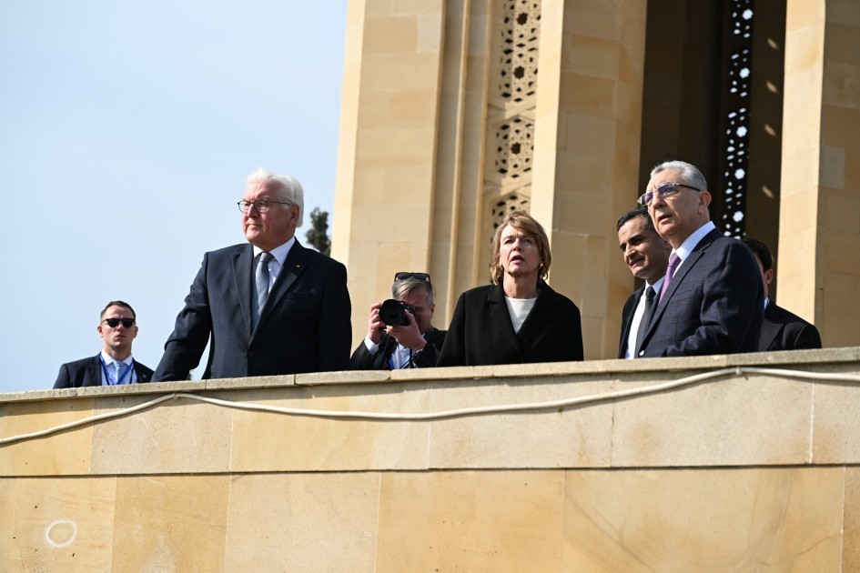 Almaniya Prezidenti və xanımı Şəhidlər xiyabanını ziyarət etdi - FOTOLAR