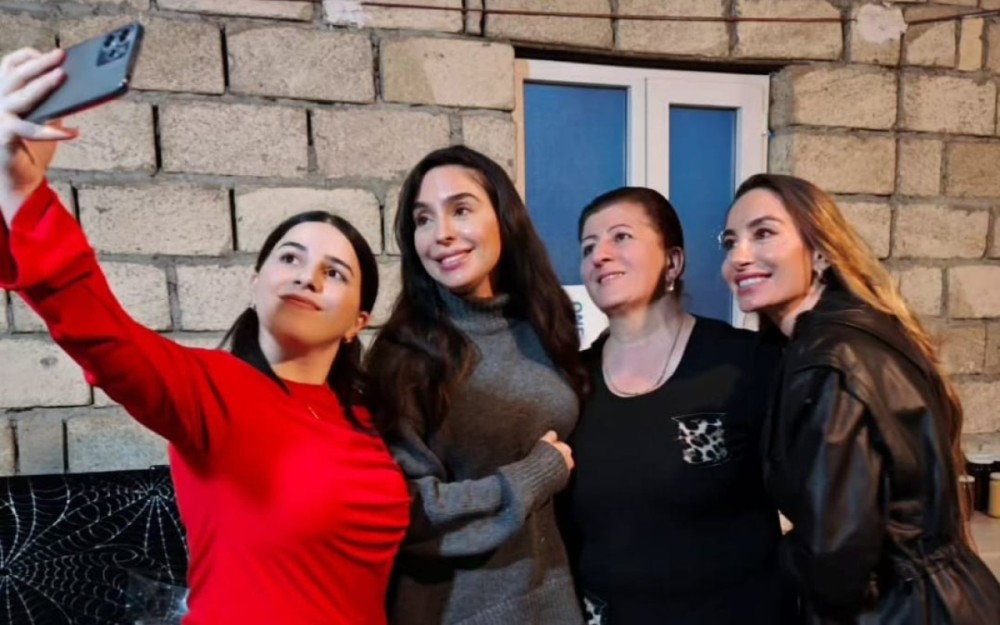 Arzu və Leyla Əliyevalar Qəbələdə - FOTOLAR