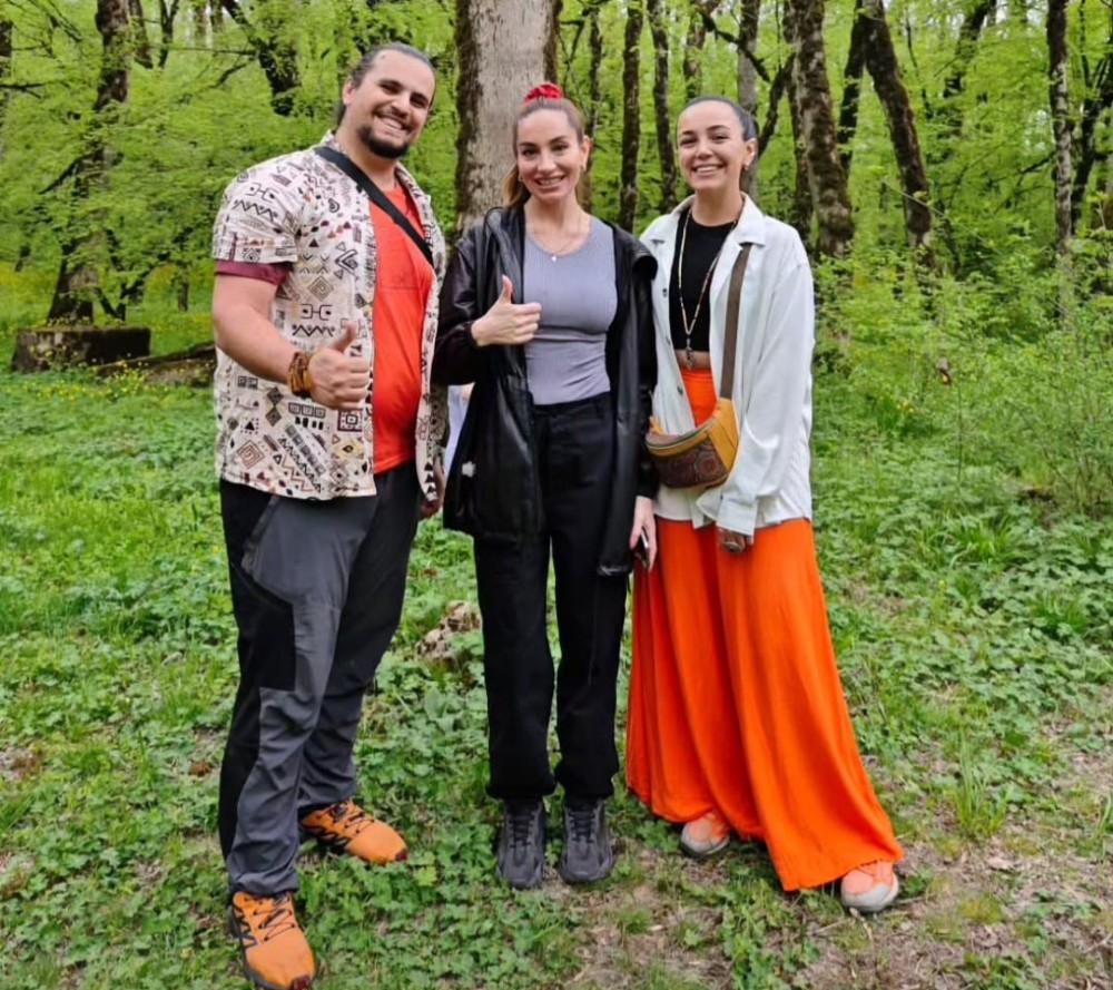 Arzu və Leyla Əliyevalar Qəbələdə - FOTOLAR