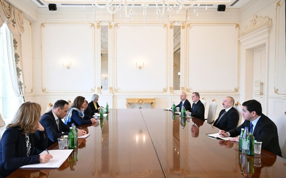 İlham Əliyev Sloveniyanın xarici işlər nazirini qəbul etdi - FOTOLAR