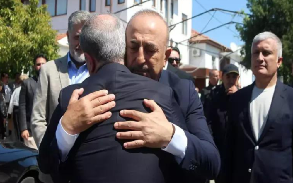 Nazir Çavuşoğlunun atasının dəfn mərasimində -FOTO