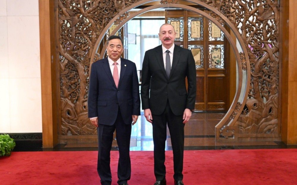 İlham Əliyev Pekində Sonq Hailianq ilə görüşdü - FOTOLAR