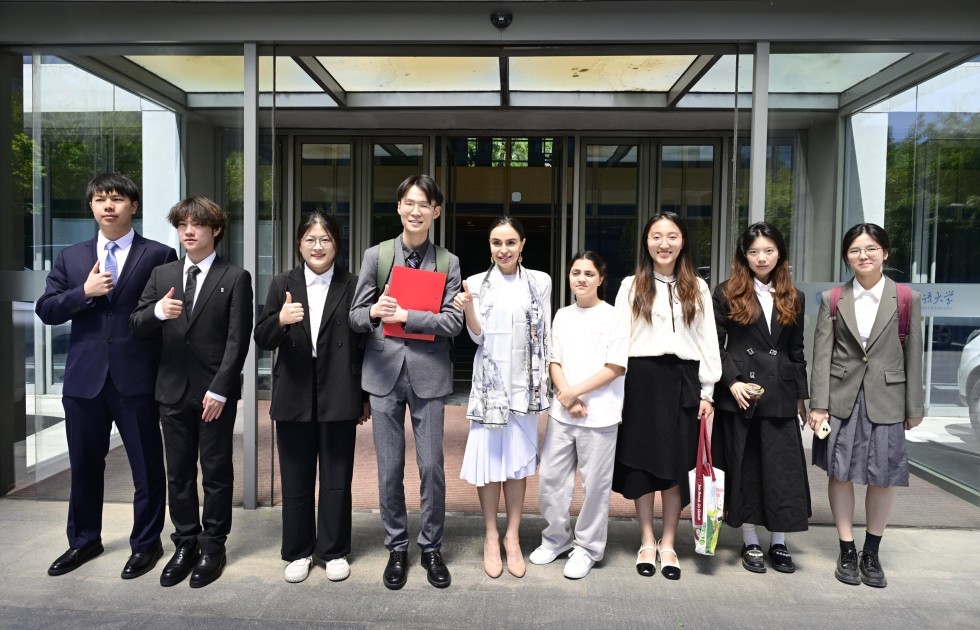 Leyla Əliyeva Pekin Xarici Dillər Universitetində - FOTOLAR