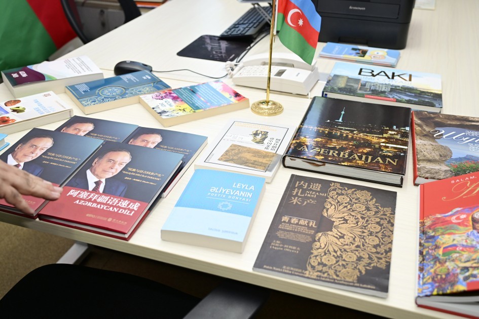 Leyla Əliyeva Pekin Xarici Dillər Universitetində - FOTOLAR