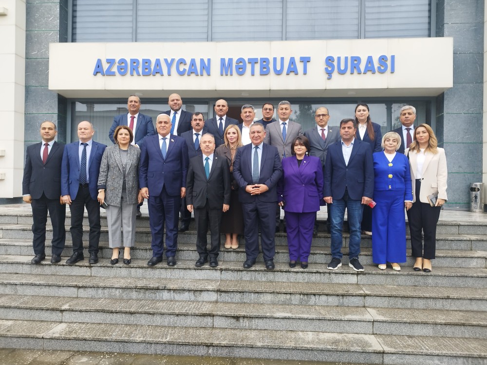 Səfir Birol Akgün Mətbuat Şurasında olub- FOTOLAR