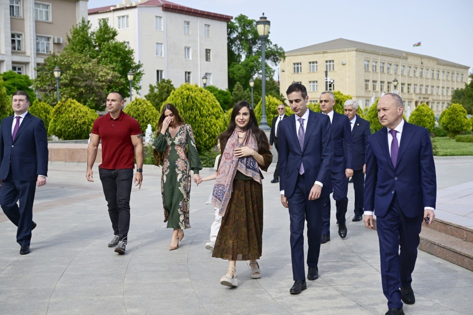 Leyla və Arzu Əliyevalar Naxçıvanda -FOTOLAR