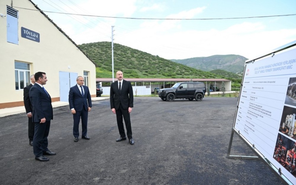 Prezident Xocalıda daha bir kompleksin açılışını etdi -YENİLƏNİB