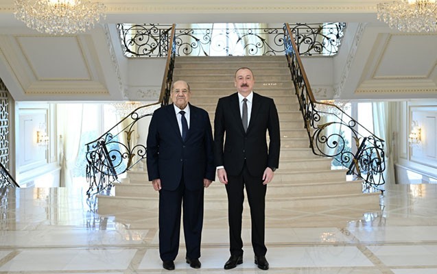 Prezident Misir Senatının sədrini qəbul etdi -FOTOLAR (YENİLƏNİB)