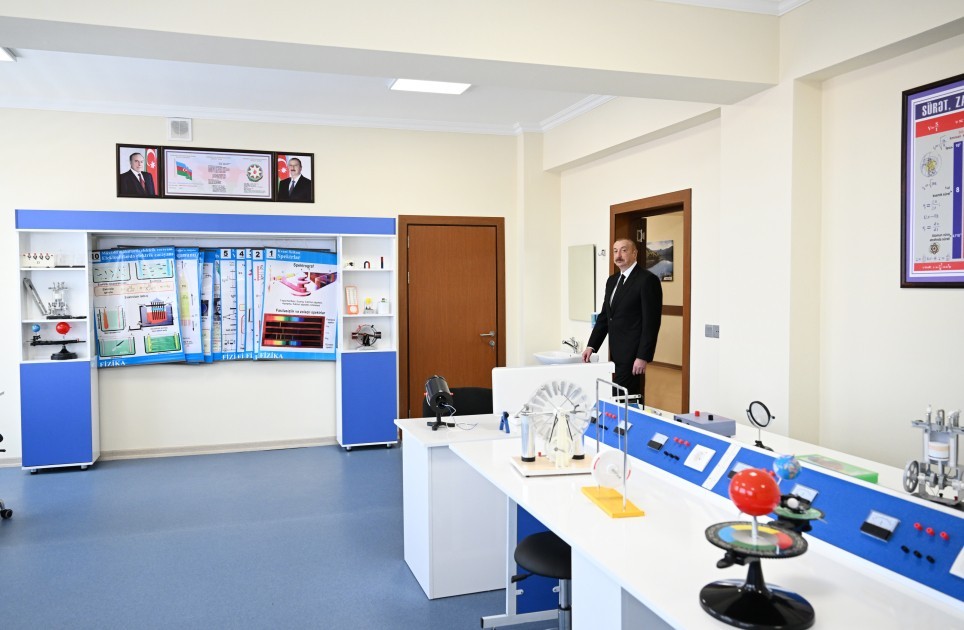 Prezident “Talıstan” liseyinin açılışında- FOTOLAR