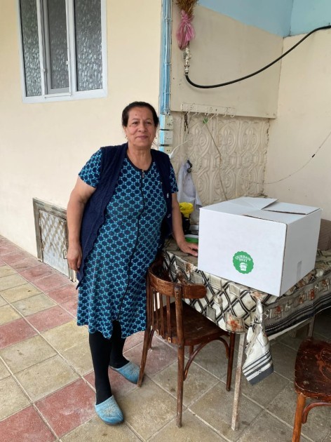 Leyla Əliyevanın təşəbbüsü ilə Yevlaxda ailələrə qurban payları çatdırıldı -FOTOLAR