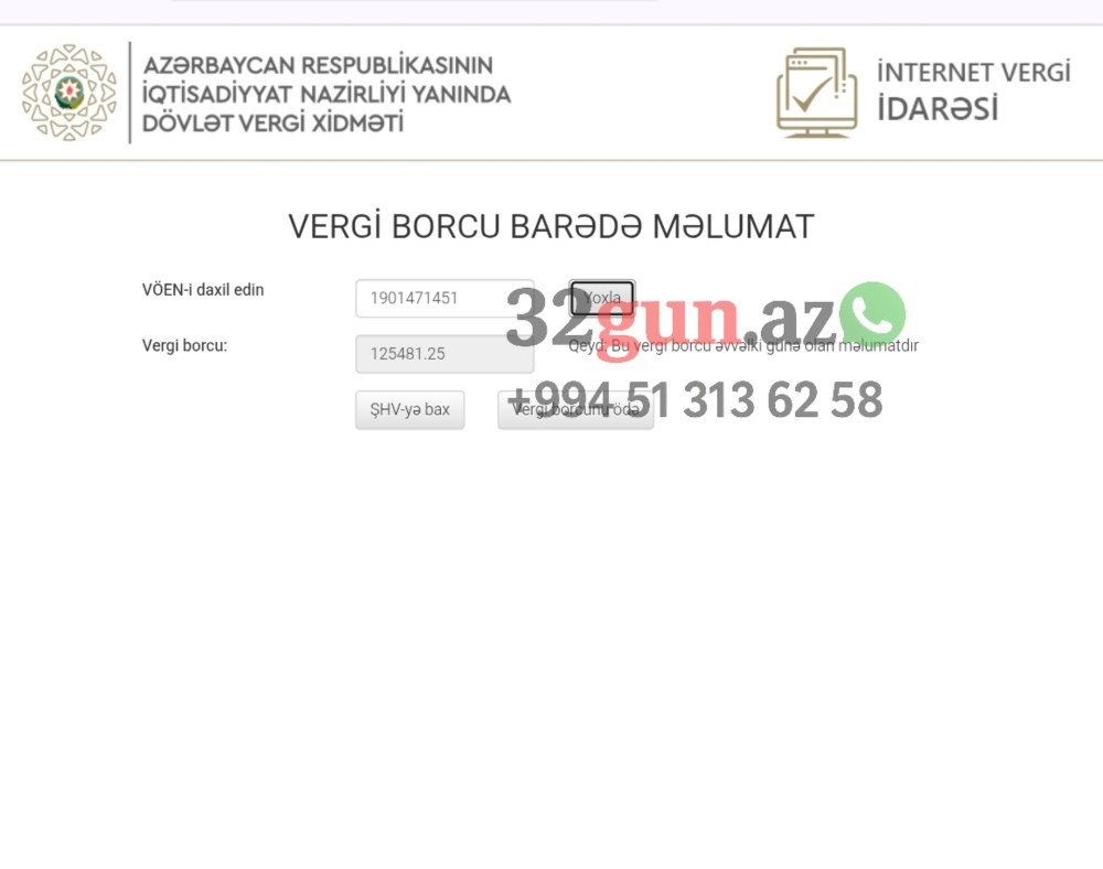 Bakı Şəhər İcra Hakimiyyətinin tabeliyində olan idarənin125 min manatlıq vergi borcu var