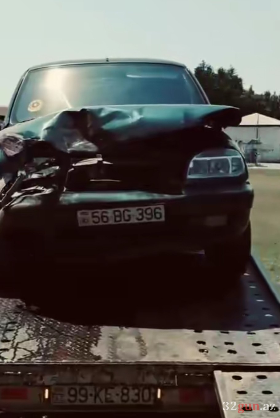 Ağdaşda qəza: "Chevrolet Niva" yararsız hala düşdü- FOTOLAR