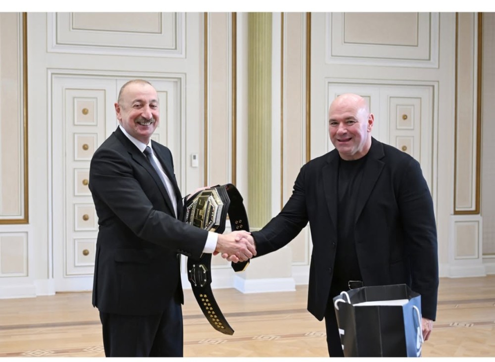 Prezident İlham Əliyev UFC-nin prezidentini qəbul etdi