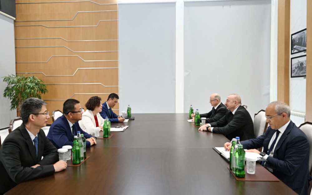 İlham Əliyev Çen Qianqla görüşdü -FOTOLAR