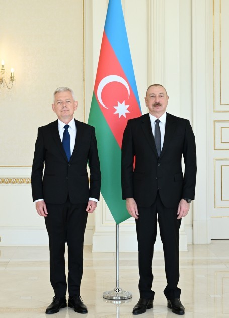 Prezident Polşanın yeni səfirinin etimadnaməsini qəbul edib -FOTOLAR