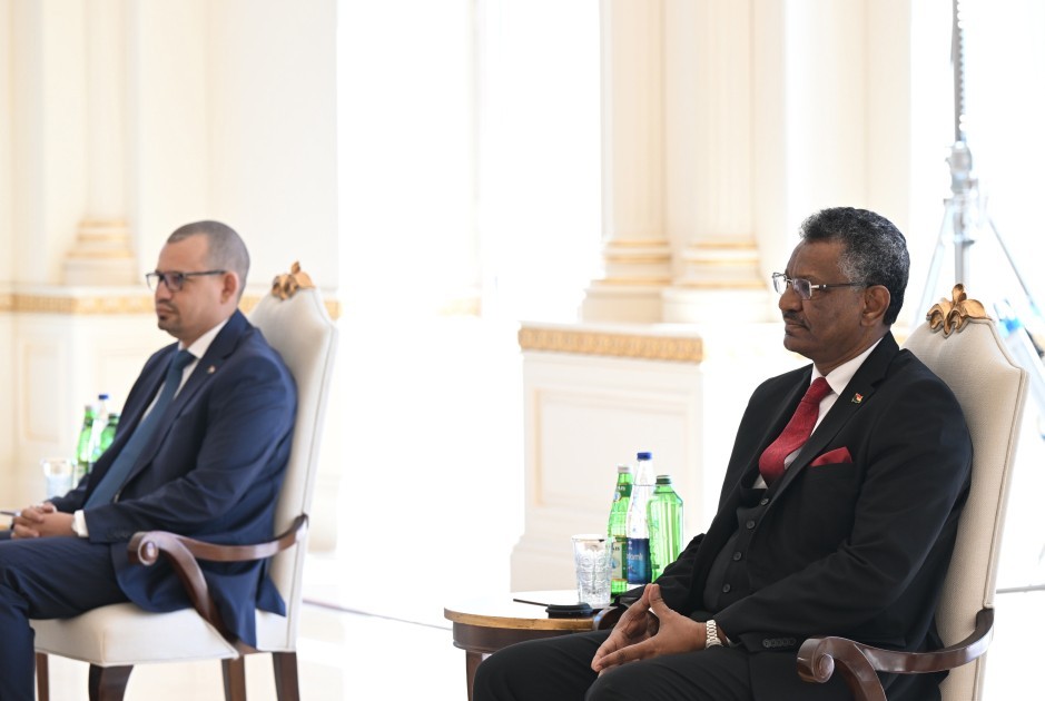 Prezident Sudanın yeni səfirinin etimadnaməsini qəbul etdi -FOTOLAR