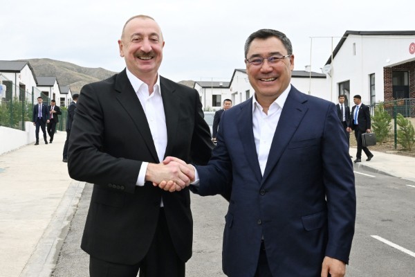 Prezidentlər Ağdamın Xıdırlı kəndinin 1-ci mərhələsinin açılışında -FOTOLAR