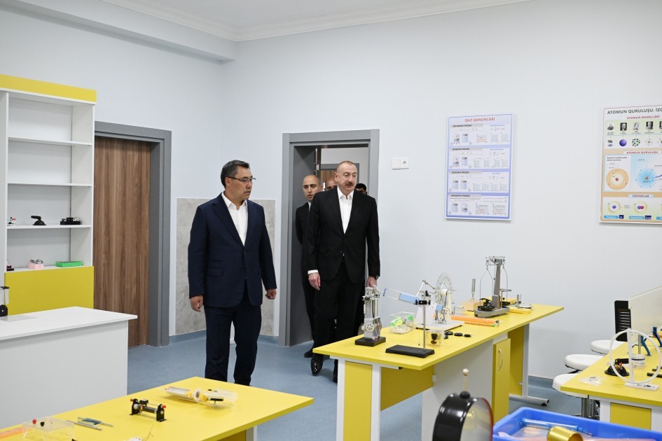 Prezidentlər Ağdamın Xıdırlı kəndinin 1-ci mərhələsinin açılışında -FOTOLAR