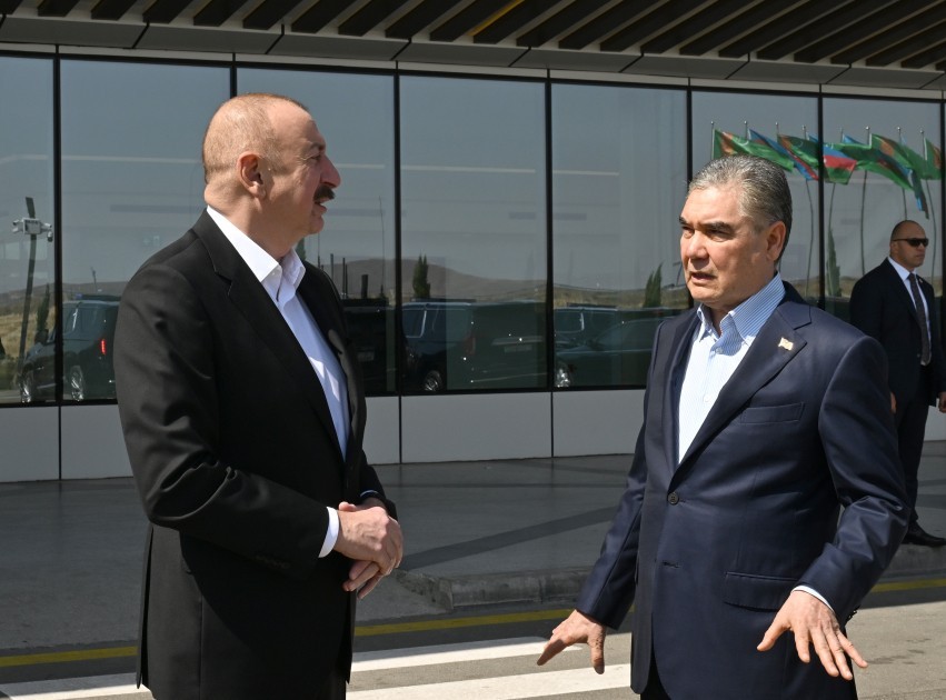 Berdiməhəmmədov Füzuliyə gəldi - FOTOLAR