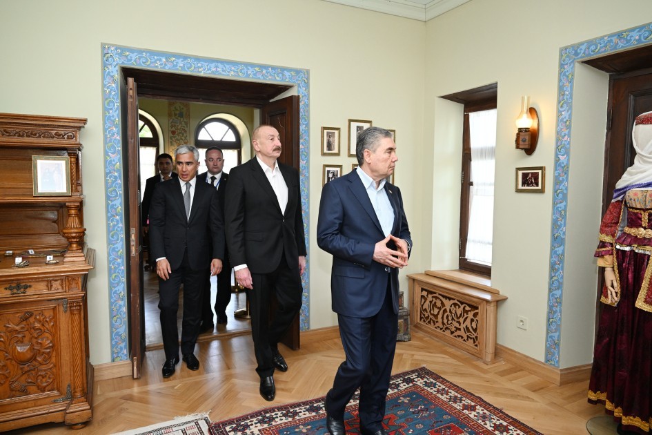 Liderlər Şuşada Mehmandarovların malikanə kompleksində -FOTOLAR