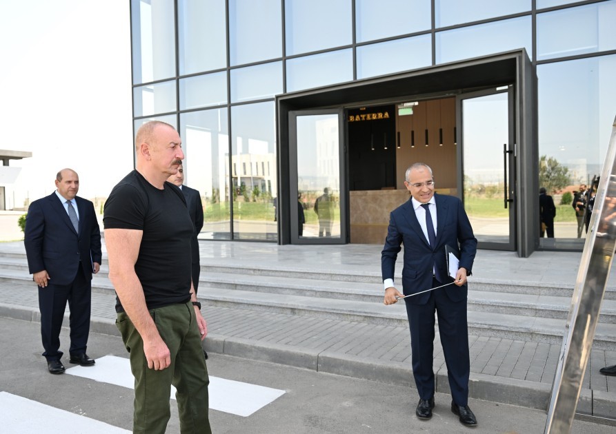 Prezident Ağdamda tütün məmulatlarının istehsalı müəssisəsinin açılışında -FOTOLAR