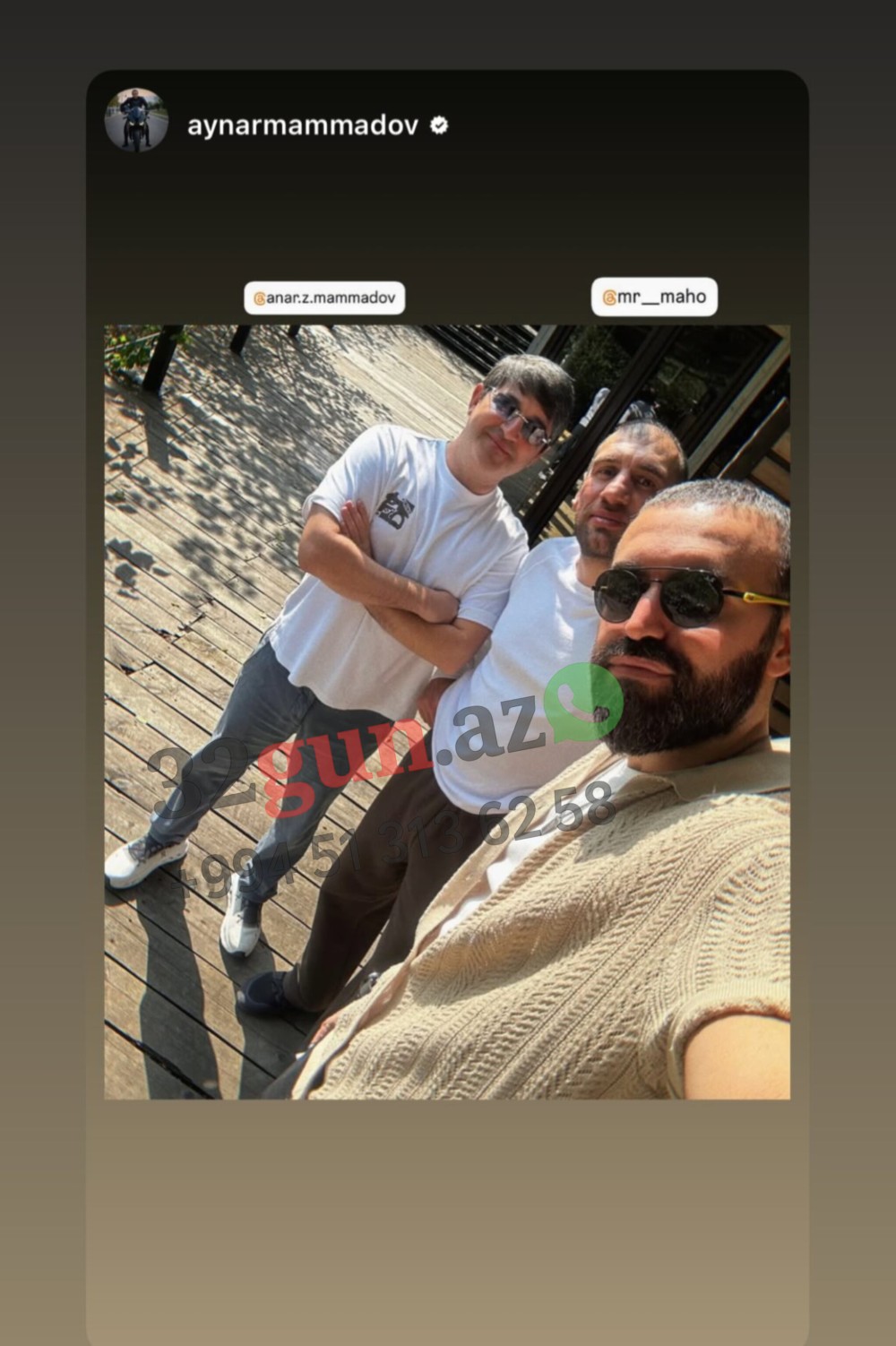 Ziya Məmmədovun oğlu və qardaşı oğlu görün nə paylaşıb/ FOTO