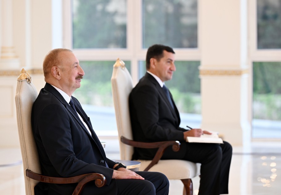 Prezident İsrailin yeni səfirinin etimadnaməsini qəbul edib- FOTOLAR