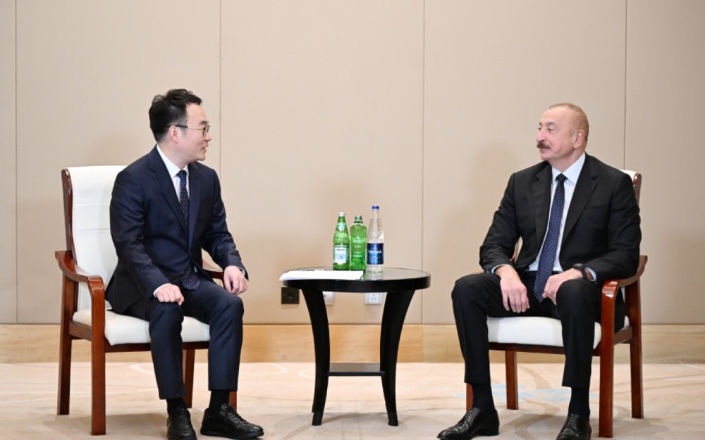 İlham Əliyev Xı Yınfen ilə görüşdü -FOTOLAR