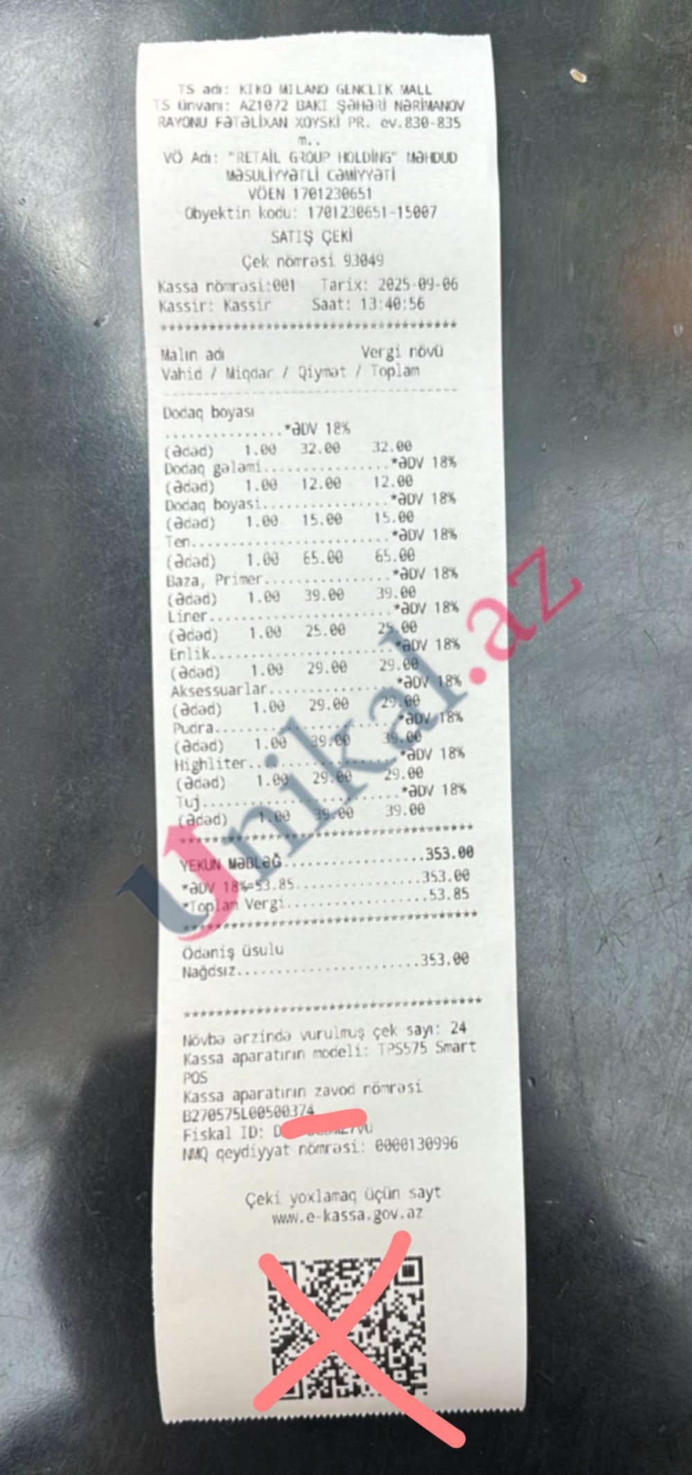 Kiko Milano" mağazasından şikayət -FOTO