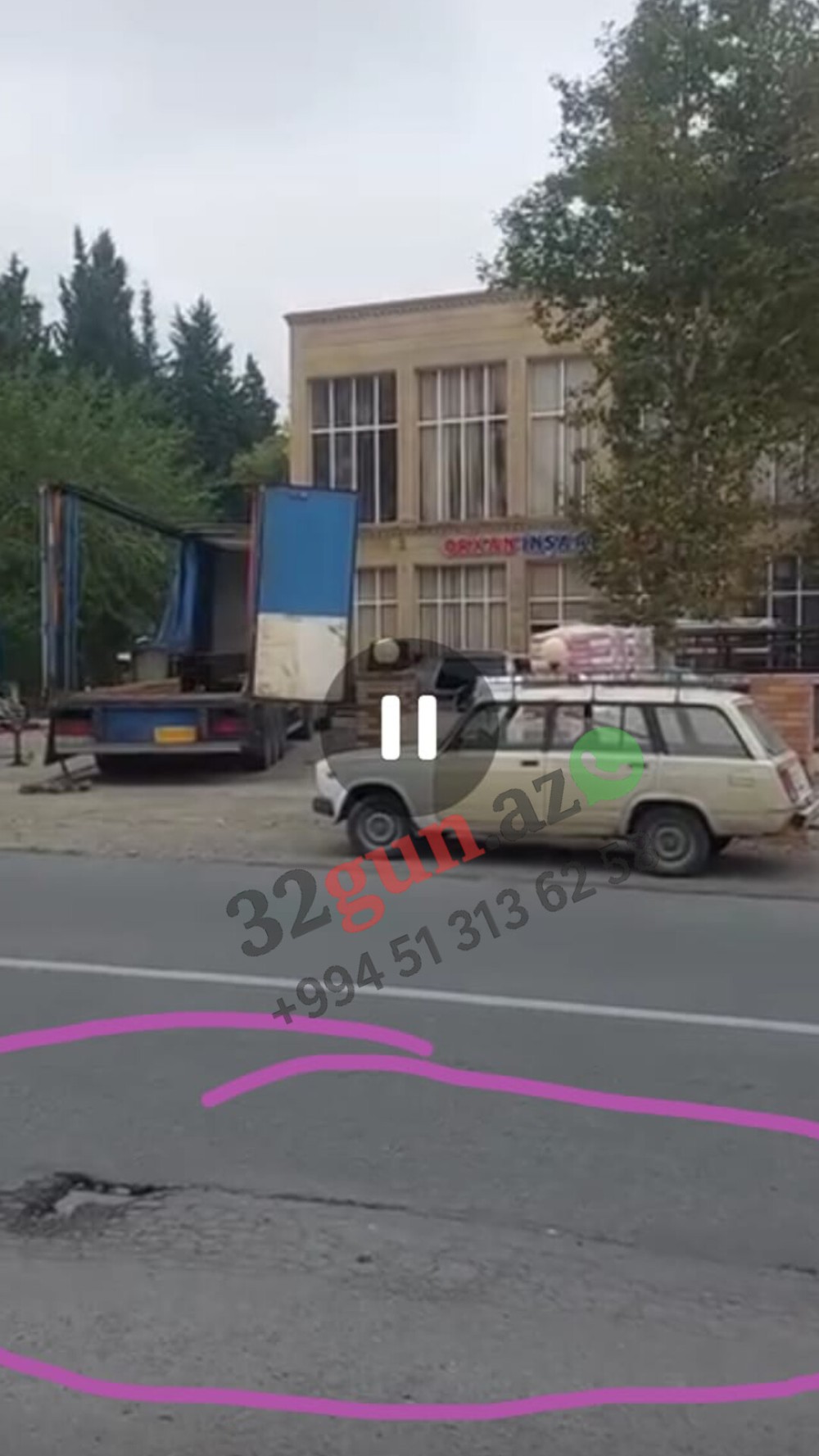 Rəcəb Babaşovun gedən təmir işləri ilə yaxından tanış olduğu Qazaxdakı bu yolgörün nə hala düşdü + VİDEO