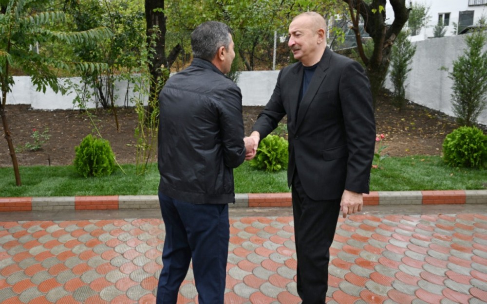 İlham Əliyev Hadrut qəsəbəsində olub -FOTOLAR