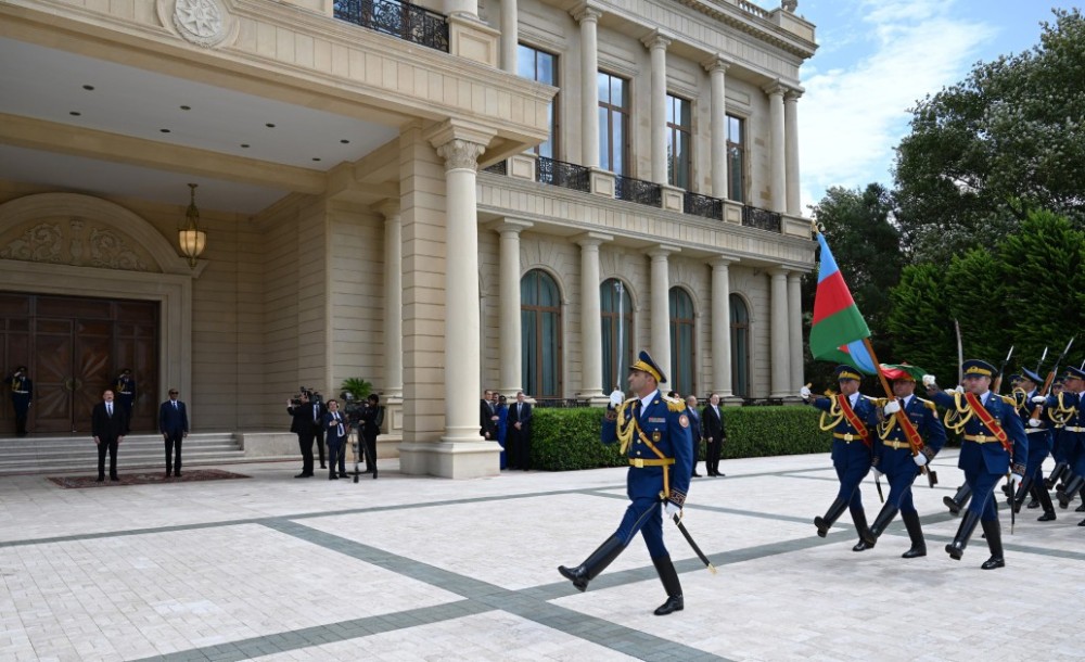 Ruanda Prezidentinin rəsmi qarşılanma mərasimi olub -FOTOLAR