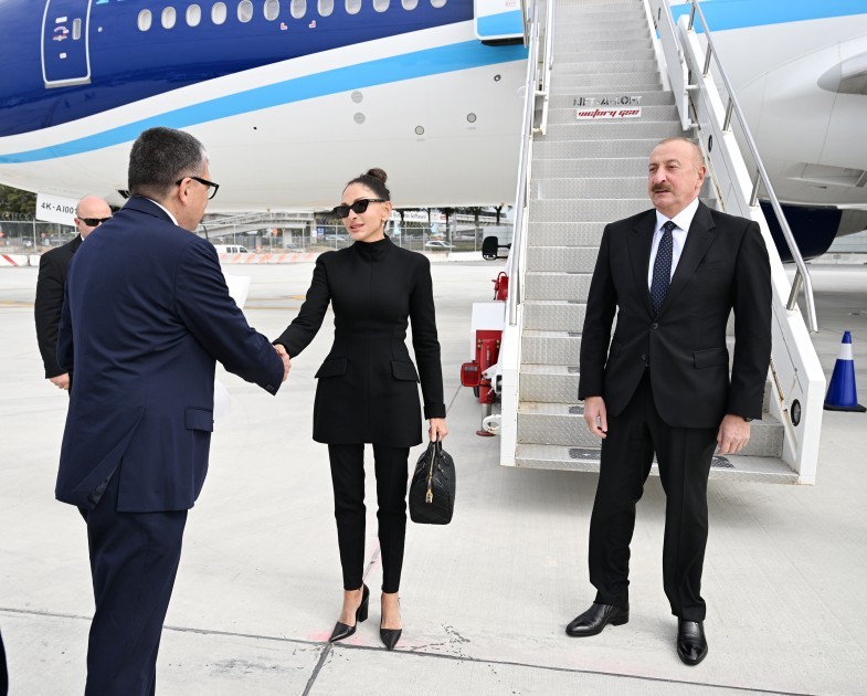 İlham Əliyev və Mehriban Əliyeva Nyu-Yorka getdi +VİDEO (FOTOLAR)