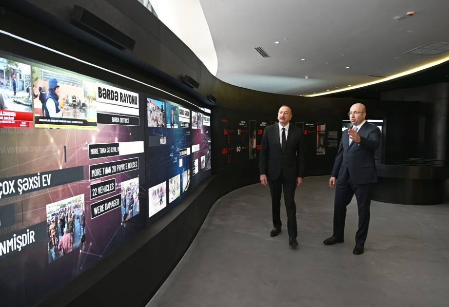 Prezident Gəncə Memorial Kompleksinin açılışını edib /YENİLƏNİB (FOTO)