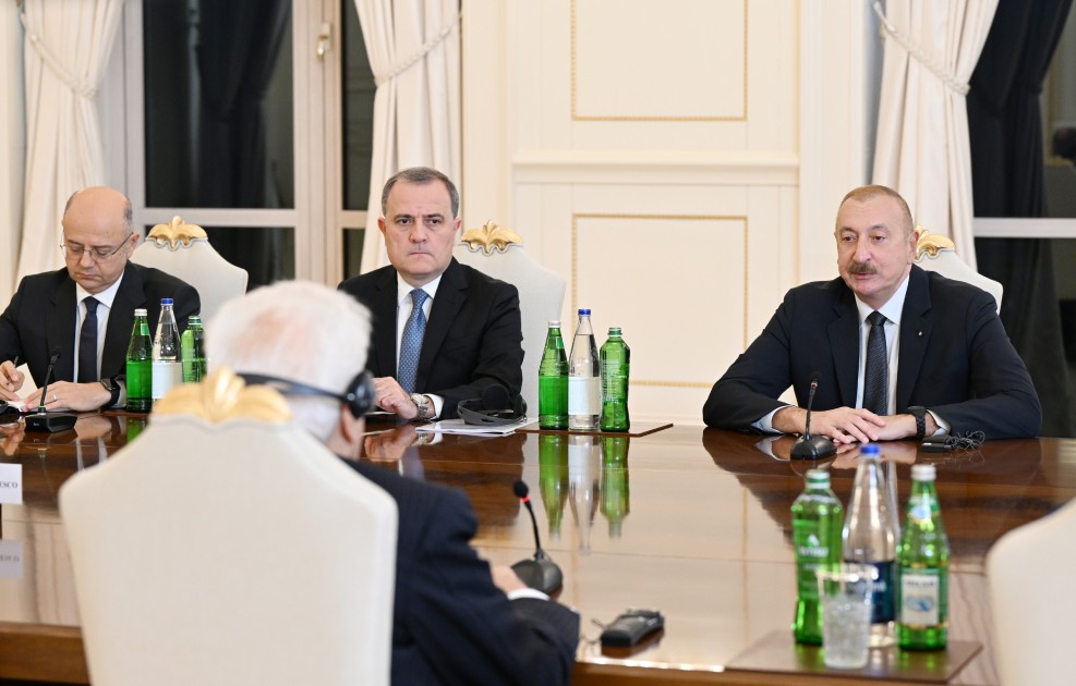 İlham Əliyevin Sercio Mattarella ilə geniş tərkibdə görüşü keçirilib