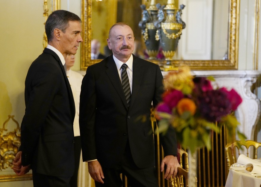 İlham Əliyev Kopenhagendə ziyafətdəiştirak edib - FOTOLAR