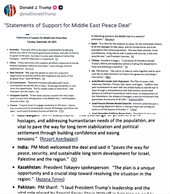 Tramp Azərbaycanla bağlı paylaşım etdi