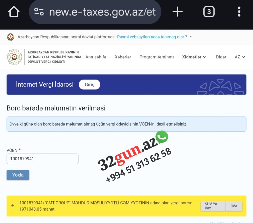 MİDA-nın tender qalibi bu şirkət oldu / 2 milyona yaxın borcla