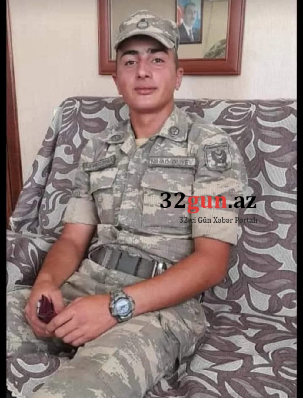 Şəhid Nihad Əliyevin bu fotosu paylaşılıb