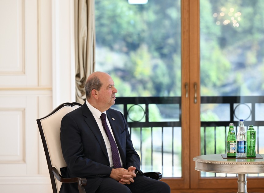 Azərbaycan Prezidenti İlham Əliyev Qəbələdə Şimali Kipr Türk Cümhuriyyətinin Prezidenti ilə görüşüb