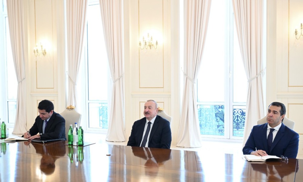 İlham Əliyev Xorvatiya parlamentinin sədrini qəbul edib -FOTOLAR