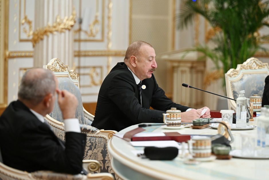 Prezident MDB liderlərinin iclasında çıxış etdi -Tam mətn (FOTOLAR/YENİLƏNİB)