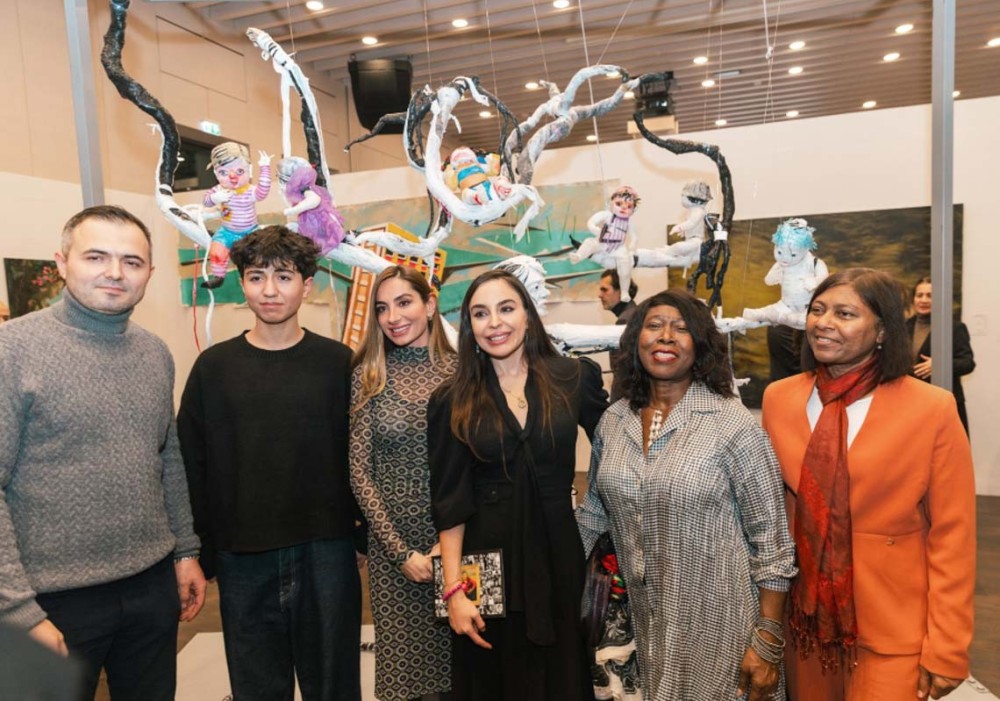 Leyla və Arzu Əliyevalar Berlində sərgidə iştirak etdi - FOTOLAR