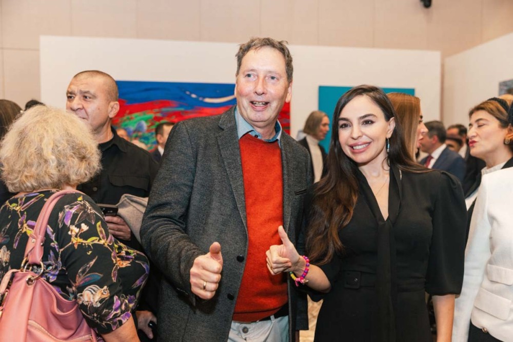 Leyla və Arzu Əliyevalar Berlində sərgidə iştirak etdi - FOTOLAR