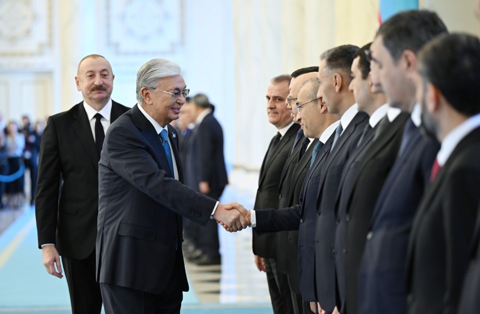 Astanada İlham Əliyevin rəsmi qarşılanma mərasimi oldu -VİDEO (YENİLƏNİB-FOTOLAR)