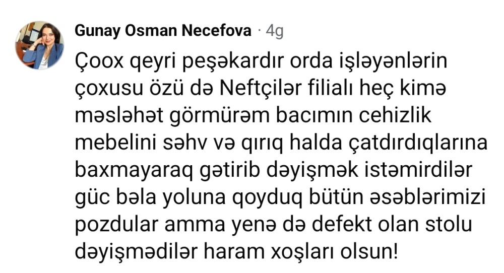 Deputatın şirkəti  ilə bağlı çoxsaylı şikayətlər