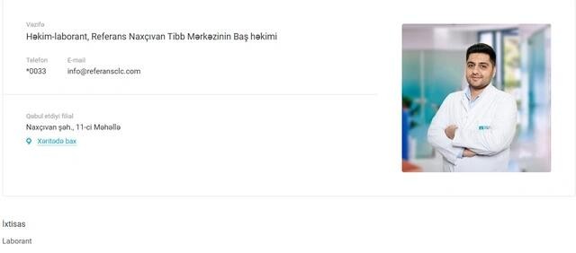 "Referans"ın baş həkimi 32 yaşlı laborant imiş -FOTO