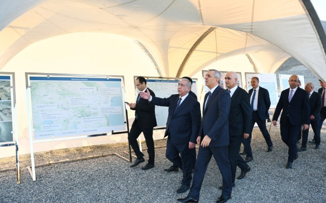 Ağbənd-Kəlalə körpüsünün inşası ilə tanışlıq oldu - FOTOLAR